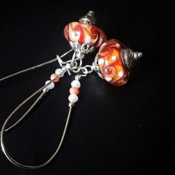 1X Sexy Lace Boudoir Bra & Matched Earrings! Mango Criss-Cross Spaghetti Straps - Picture 2 of 14